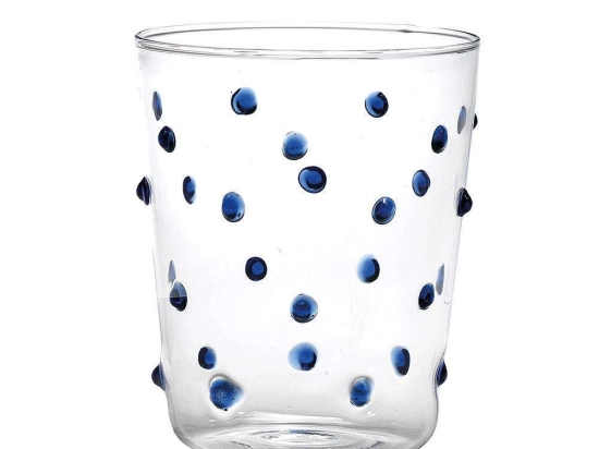 Ποτήρι Νερού Party PY00107 450ml Blue-Clear Zafferano Γυαλί