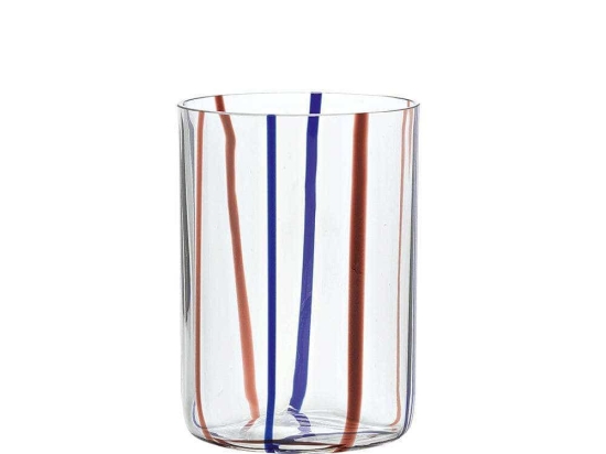 Ποτήρι Tirache TR00105 350ml Blue-Multi Zafferano Γυαλί