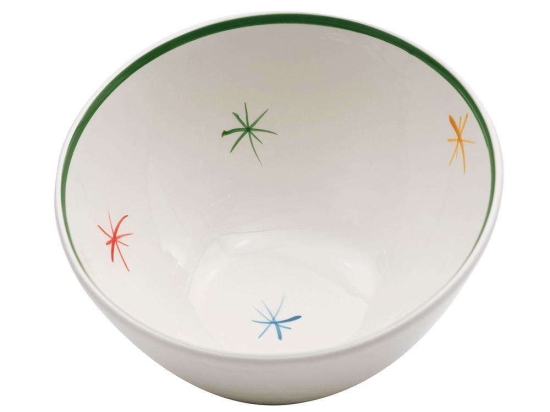 Σαλατιέρα Asterisco AAST0800 Φ28cm Green-Multi Zafferano Medium Κεραμικό