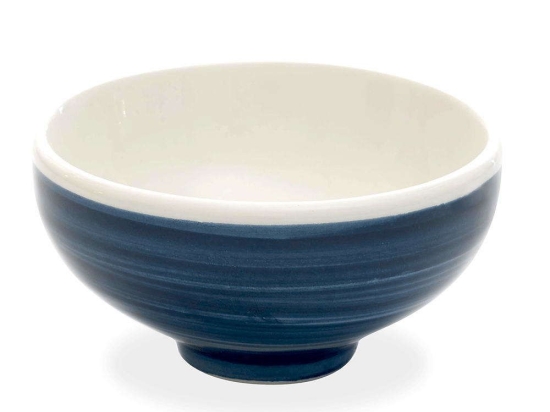 Μπωλ Δημητριακών Pàtera PA80807 Φ12x4,6cm 250ml Blue-White Zafferano Κεραμικό
