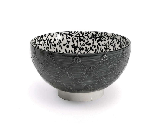 Μπωλ Δημητριακών Tue Tex TU00322 Φ11,5cm Black Zafferano Κεραμικό