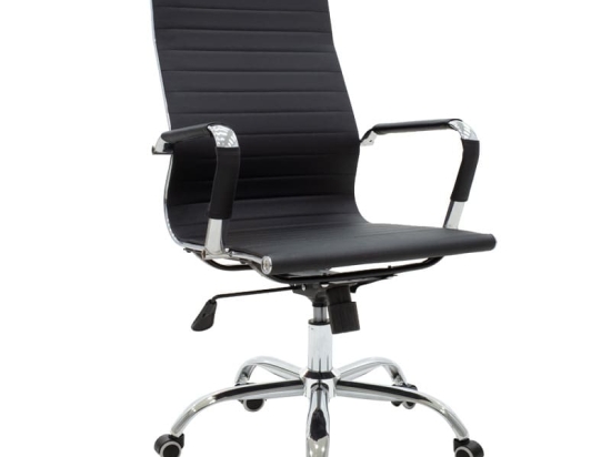 Καρέκλα γραφείου διευθυντή Valter pakoworld μαύρο pu 55.5x58x108εκ
