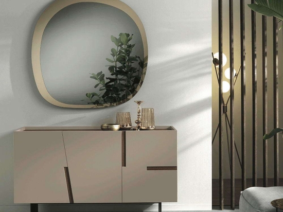 Μπουφές Girona 160x50x89cm Warm Grey-Teak Capodarte