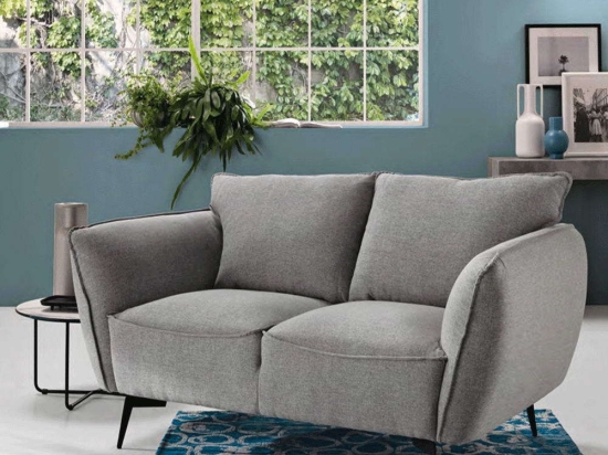 Καναπές Διθέσιος Nicolas 158x88x80cm Light Grey Capodarte