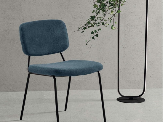 Καρέκλα Tullia 48x58x83cm Blue Capodarte