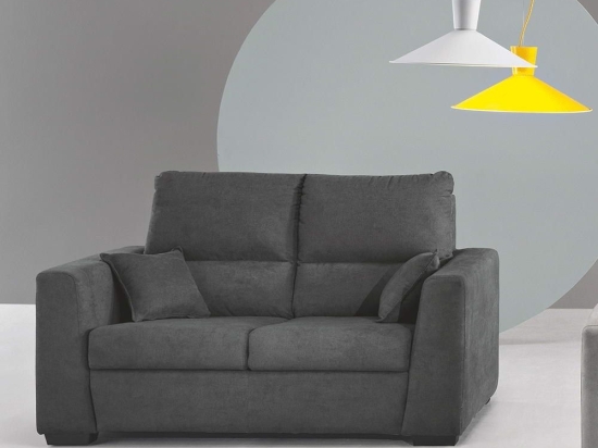 Καναπές Διθέσιος Lounge DIV.LOUNGE2PAN 153x95x97cm Anthracite Ikone Casa