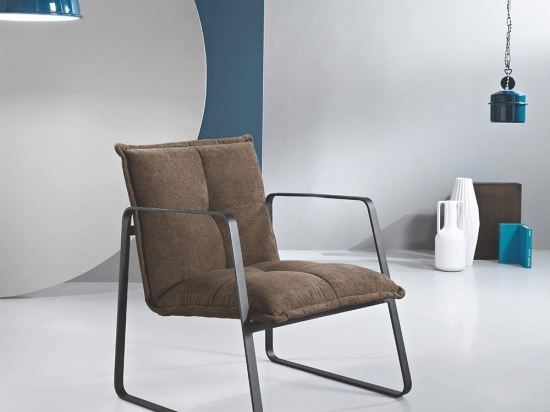 Πολυθρόνα Fabia FABIA/MARRONE 65x68x78cm Brown Ikone Casa