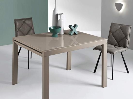 Τραπέζι Επεκτεινόμενο Franz FRANZ/120.TORTORA 120/240x90x75cm Dove Grey Ikone Casa