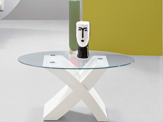 Τραπέζι Σαλονιού Tito TITO/BIANCO 110x59x45cm White Ikone Casa