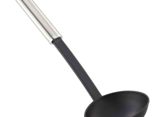 Κουτάλα 24057 Inox-Black Leifheit Ατσάλι,Πλαστικό