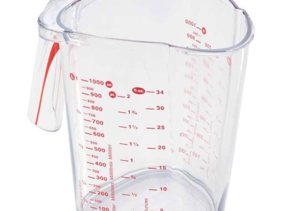 Μεζούρα Comfortline 3048 1lt Clear-Red Leifheit Πλαστικό