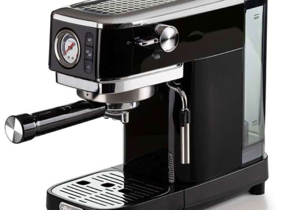 Καφετιέρα Espresso Slim Moderna 1381/12 1,1lt 1300W 15Bar Black Ariete Ανοξείδωτο Ατσάλι