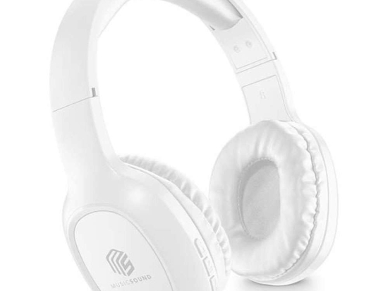 Ακουστικά Ασύρματα Over-Ear Music Sound 412066 White Cellular Line