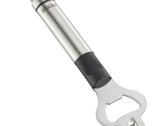 Ανοιχτήρι Μπουκαλιών Proline 3126 Inox-Black Leifheit Ατσάλι,Πλαστικό