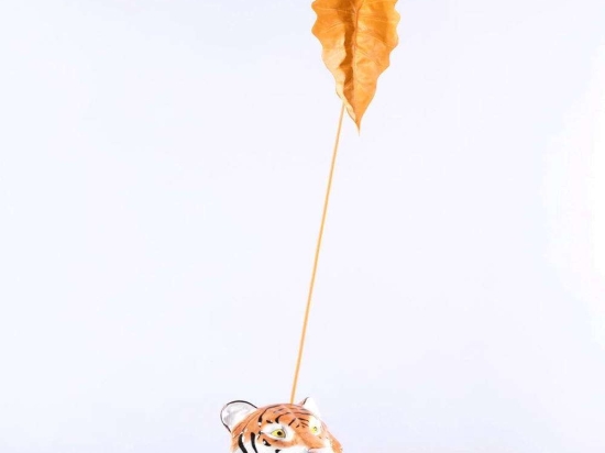 Τεχνητό Φύλλο Καλάδιο 1001-7 95cm Orange Supergreens Πολυαιθυλένιο
