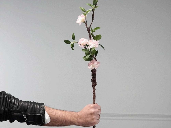 Τεχνητό Κλωνάρι Ροδακινιά 2901-7 75cm Pink Supergreens Ύφασμα