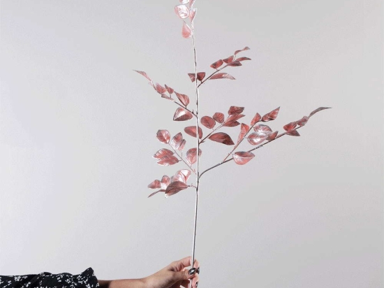 Τεχνητό Φύλλο Φίκος 4931-7 20x73cm Pink Supergreens Πολυέστερ