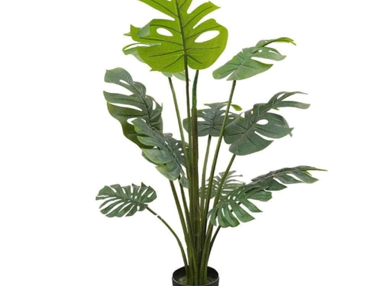 Τεχνητό Δέντρο Μονστέρα 0660-6 75x75x120cm Green Supergreens Πολυαιθυλένιο