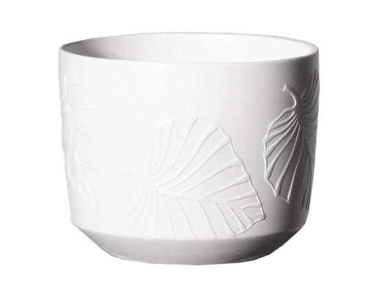 Κασπώ Κεραμικό 3560-8 14x14x12cm White Supergreens Κεραμικό