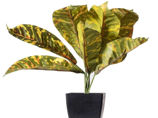 Τεχνητό Φυτό Κρότωνας 6060-6 16x19x30cm Multi Supergreens Πολυαιθυλένιο