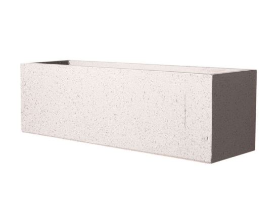 Κασπώ Πήλινο Ορθογώνιο Terazzo S A-2150-8 60x19x19cm Grey Supergreens Πηλός
