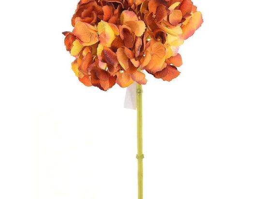 Τεχνητό Κλωνάρι Ορτανσία 8180-7 52cm Orange Supergreens Πολυαιθυλένιο