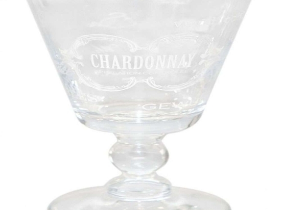 Ποτήρι Νερού Κολωνάτο White Text Μ52470 315ml Clear-White Cerve Γυαλί