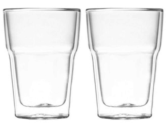 Ποτήρια Νερού Chantilly (Σετ 2Τμχ) 02220450 20,8x8,3x11cm 220ml Clear Gusta Γυαλί