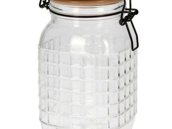 Βάζο Αποθήκευσης CD1002660 1650ml 13,4x11,6x20cm Clear Marva Γυαλί