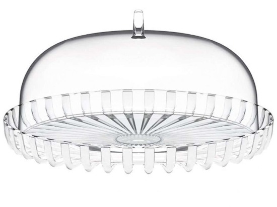 Τουρτιέρα Dolce Vita 12570042 31x16cm Clear-White Guzzini Πλαστικό
