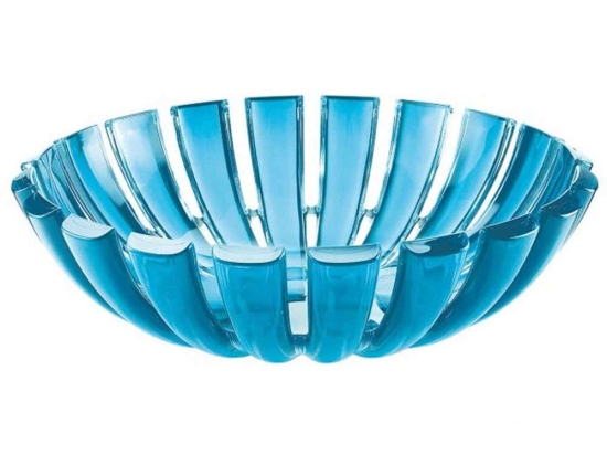 Φρουτιέρα Dolce Vita 29740148 25x6,5cm Clear-Turkuaz Guzzini Πλαστικό