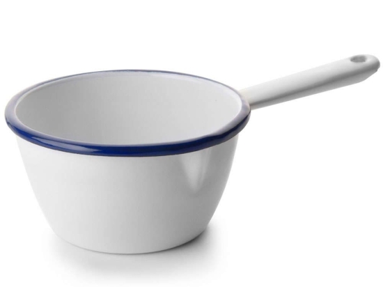 Γαλατιέρα Εμαγιέ Blanca 904410 10cm White-Blue Ibili 10cm Εμαγιέ