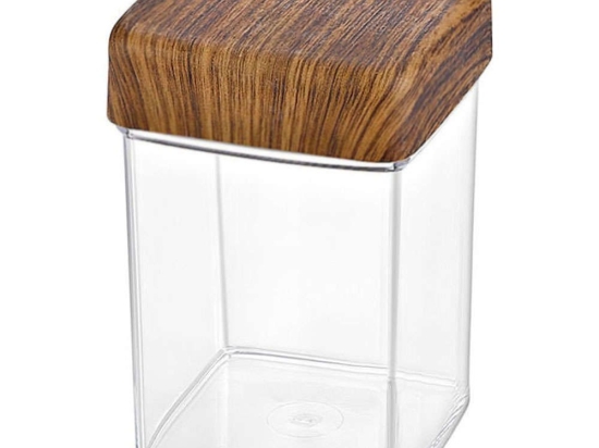 Βάζο Αποθήκευσης 10819 1900ml Clear-Brown Evelin Πολυστερίνη