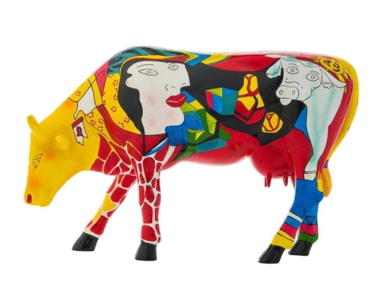 Διακοσμητική Αγελάδα A Homage tp Picowso's African Preiod CP46357 30,5x19,5cm Multi CowParade Πολυρεσίνη