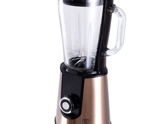 Μπλέντερ Με Γυάλινη Κανάτα BH-9448 1,7L 1000W Metallic Line Rose Gold Edition Berlinger Haus Ατσάλι,Γυαλί