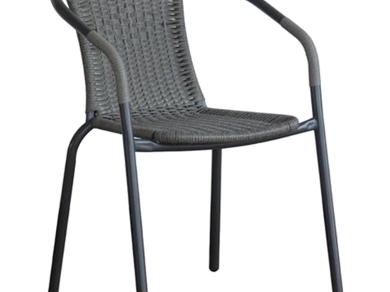 Πολυθρόνα Baleno Ε2401,1 Μεταλλική Γκρι/Wicker Mixed Grey