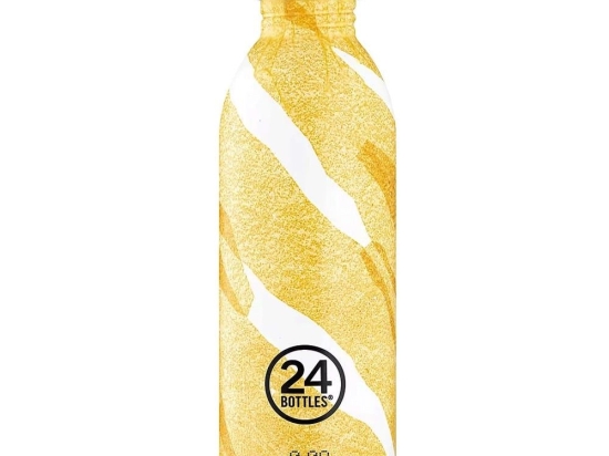 Μπουκάλι Urban 500 Amber Deco 8051513927287 500ml Yellow-White 24Bottles Ανοξείδωτο Ατσάλι