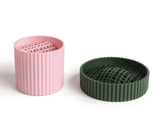 Βάζο Blossom (Σετ 2Τμχ) PA789 Pink-Green Πλαστικό