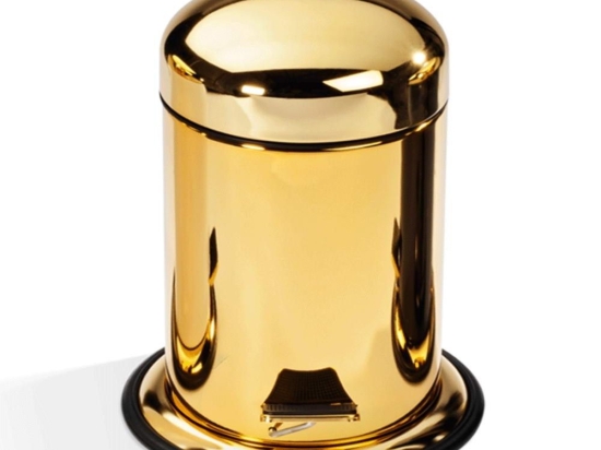 Κάδος Απορριμμάτων TE 30 0608120 22x24x31cm Gold Decor Walther Ανοξείδωτο Ατσάλι