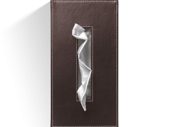 Κουτί Για Χαρτομάντηλα Brownie 0838390 24x12x8cm Dark Brown Decor Walther Τεχνόδερμα