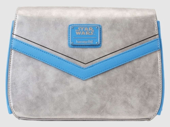Τσαντάκι Χιαστί Disney Star Wars: Attack off the Clones - Jango Fett STTB0234 24,1x17,8x10,1cm Silver-Blue Loungefly