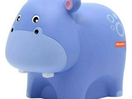 Φωτάκι Νυκτός Ιπποποταμάκι Fisher-Price 22294 Led Purple Eldohm Πλαστικό