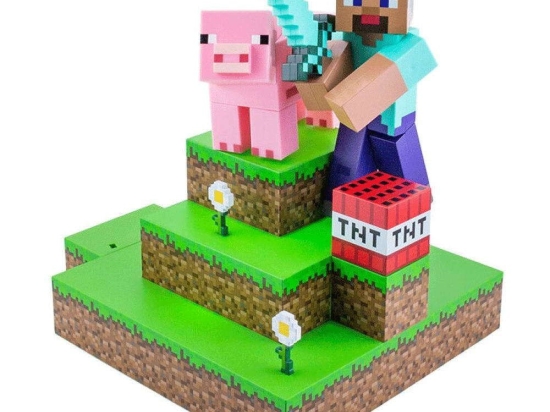 Φωτιστικό Επιτραπέζιο Minecraft - Steve Diorama PP9463MCF 25x23x30cm Multi Paladone