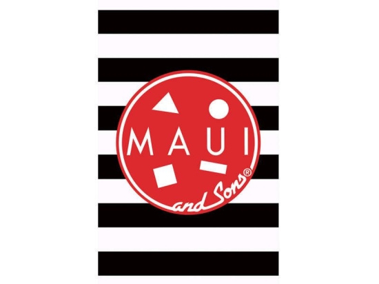 Παιδική Πετσέτα Θαλάσσης 5829 Maui Black-Red Das Home Θαλάσσης 75x150cm 100% Βαμβάκι
