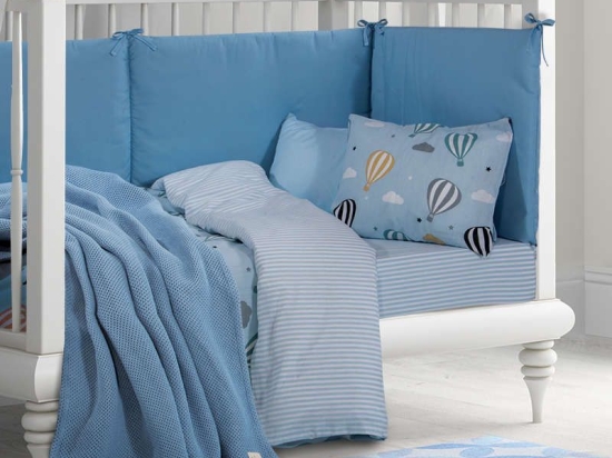 Βρεφική Κουβέρτα Πικέ 2959 Ciel Greenwich Polo Club Αγκαλιάς 80x110cm 100% Βαμβάκι