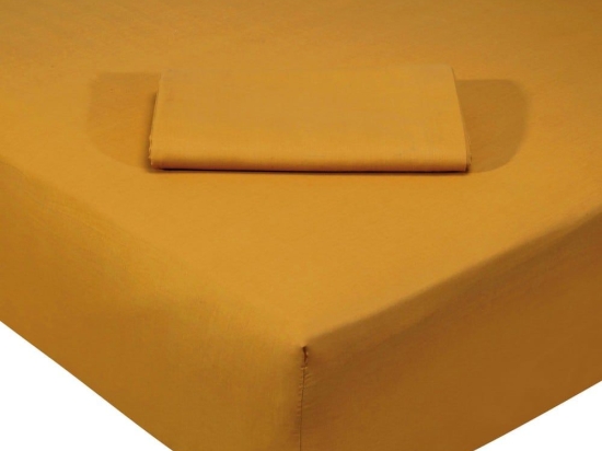 Σεντόνι 1019 Ocher Das Home Μονό 170x260cm 100% Βαμβάκι
