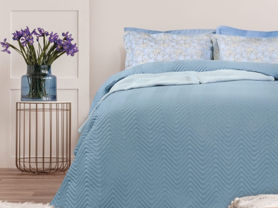 Κουβερλί 9480 Happy Light Blue Das Home Μονό 160x240cm Microfiber