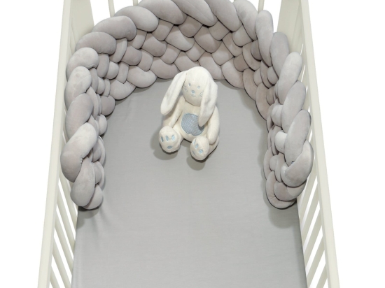 Πάντα Βρεφική Πλεξούδα 6585 Baby Relax - Grey Das Baby 25x150cm Πολυέστερ