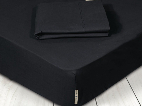 Σεντόνι Με Λάστιχο 2210 Black Greenwich Polo Club King Size 180x235cm 100% Βαμβάκι