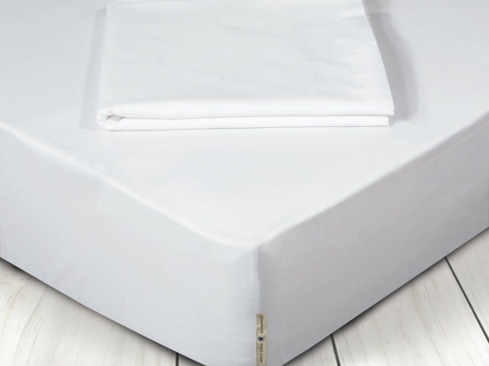 Σεντόνι Με Λάστιχο 2211 White Greenwich Polo Club King Size 180x235cm 100% Βαμβάκι